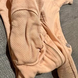 Goumi zipper jumpsuit: melon: 6-12M